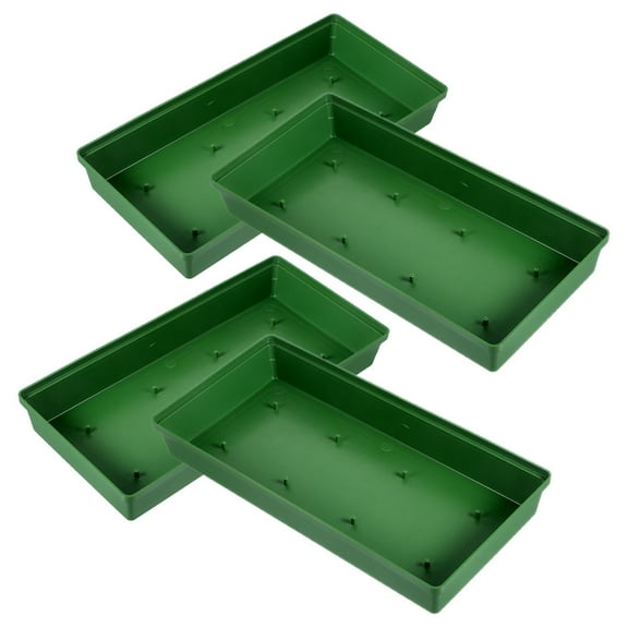 Worgeous Floral Grid Foam Trays Green 4Pcs