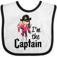 thumbnail image 3 of Inktastic I'm the Captain Pirate Girl Girls Baby Bib, 3 of 4