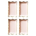 thumbnail image 1 of Visland 4 Pcs/Set Disposable Fruit Plate Colorful Rectangular Disposable Tableware Plate for Picnic, 1 of 1
