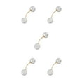 thumbnail image 3 of QualitChoice Broche Robe Style Simple Accessoire Mode Femme Bijoux Cadeau Chandail Perle Cardigan Clip Type 5 5Ensemble, 3 of 6