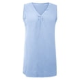 thumbnail image 4 of XAOFW Solid Color Chiffon Sleeveless Tank Top For Women Casual Comfortable Summer Camisole Club Party Cozy Tops, 4 of 4