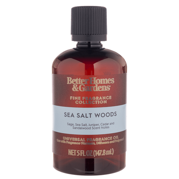 Better Homes & Gardens Universal Fragrance Oil, Sea Salt Woods, 5 fl oz