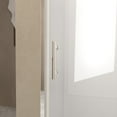 thumbnail image 2 of 32"W x 72" Pivot Shower Door,Half Frame Shower Door,1/4" Transparent Glass,Brushed Nickel Aluminum Frame, 2 of 8