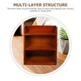 thumbnail image 3 of Wooden Multi tier Organizer Rack Desktop Storage Holder Craft Shelf, 3 of 8
