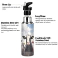 thumbnail image 3 of Cows Sky Sports Water Bottle with Straw Lid Insulated Stainless Steel Leak Proof BPA Free Thermal Mug with Handle for Gym Yoga Cycling Camping, 3 of 8