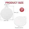 thumbnail image 2 of Uxcell Metal Round Stamping Blanks Tags Blank Tag with Hole for Engraving Silver, 2 of 7
