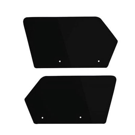 Maier UTV Rear Number Plates Black For Polaris
