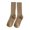 A-Khaki127, variant on Kaiare Womens Socks Pure Cotton Knitted Mid Calf Socks Cute Soft Casual Spring Autumn Slouch Socks