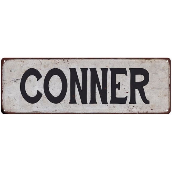 CONNER Vintage Look Rustic Chic Metal Sign 8x24 108240036500