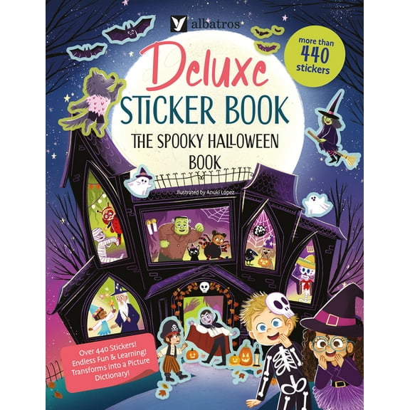 Deluxe Sticker Books Deluxe Sticker Book: The Spooky Halloween Book, Book 6, (Paperback)