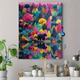 thumbnail image 4 of Vibrant Bear Forest Canvas Print Wall Art for Living Room Bedroom Dining Room Office Home Decor, 4 of 8