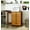 Med Pine, variant on Jela Solid Wood 7 Drawer Gate Leg Roll Cart Desk in Black
