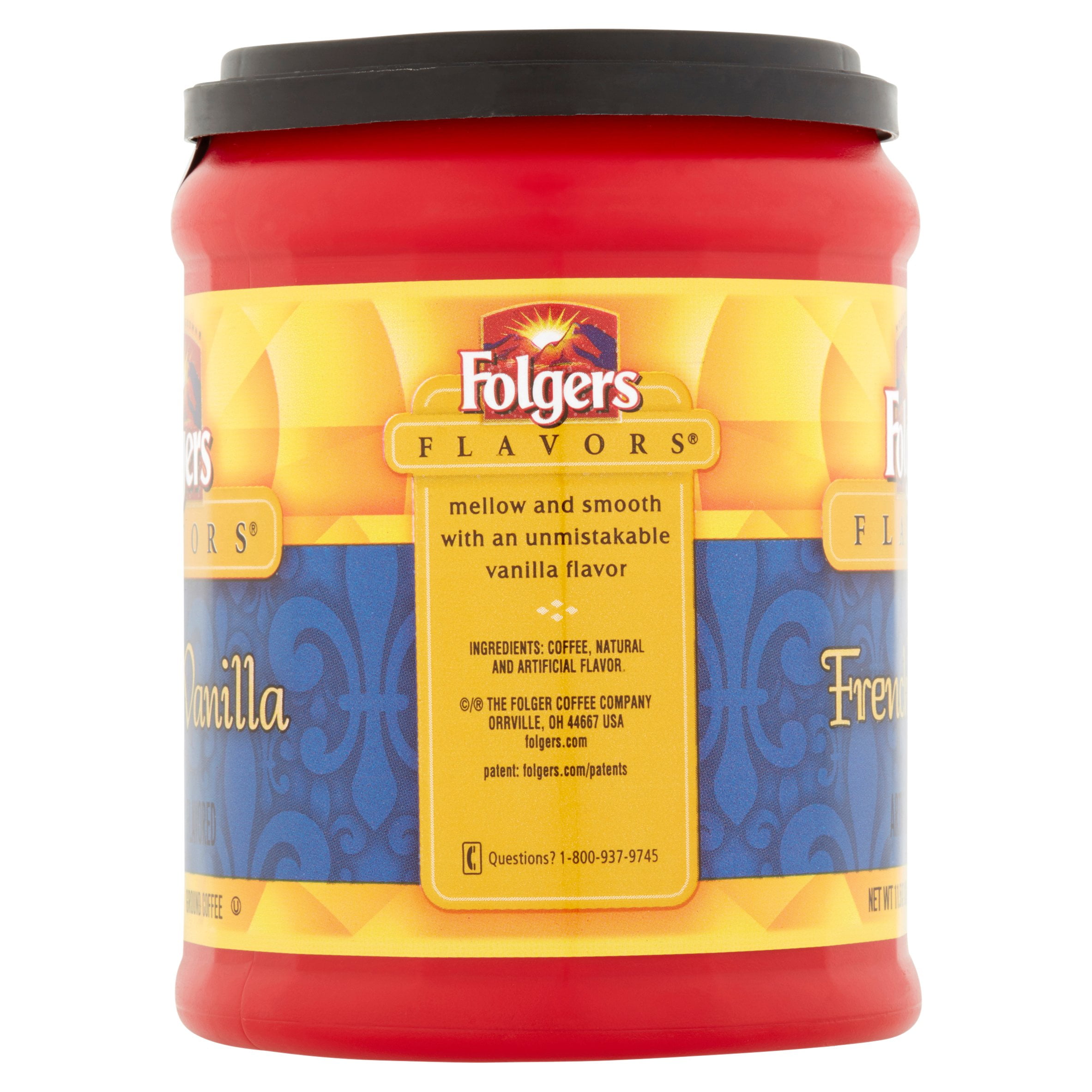 Folgers Flavors French Vanilla Ground Coffee 115 Oz Folgers Flavors French Vanilla Ground Coffee 115 Oz