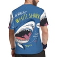 thumbnail image 2 of Rocae Great White Shark for Men's Mesh Quick-Dry Short Sleeve Workout T-Shirt,Mens Crew Neck Tee Lightweight Soft Classic T Shirts X-Small, 2 of 9