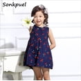 thumbnail image 5 of Vestido de verano para niñas pequeñas, vestidos sin mangas para niños de 1 a 7 años, ropa de fiesta de cumpleaños para niñas, vestido con estampado floral para bebés, 5 of 5