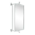 thumbnail image 2 of TEHOME Chrome Beveled Rectangle Pivot-N-View Bathroom Vanity Mirror 14x22", 2 of 7