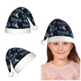 thumbnail image 1 of Gorro de Papá Noel de peluche para niños y adolescentes de 4 a 12 años, gorro navideño para niños y niñas, regalo para fiestas navideñas, protección contra el frío y calidez, 1 of 7