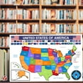 thumbnail image 3 of United States Educational Map with State Flags Poster – Geography for Classrooms and Libraries | Great for Kids, Students and Teachers | 80lb Cardstock (216gsm) | 11 x 17” | 10 per Pack, 3 of 5