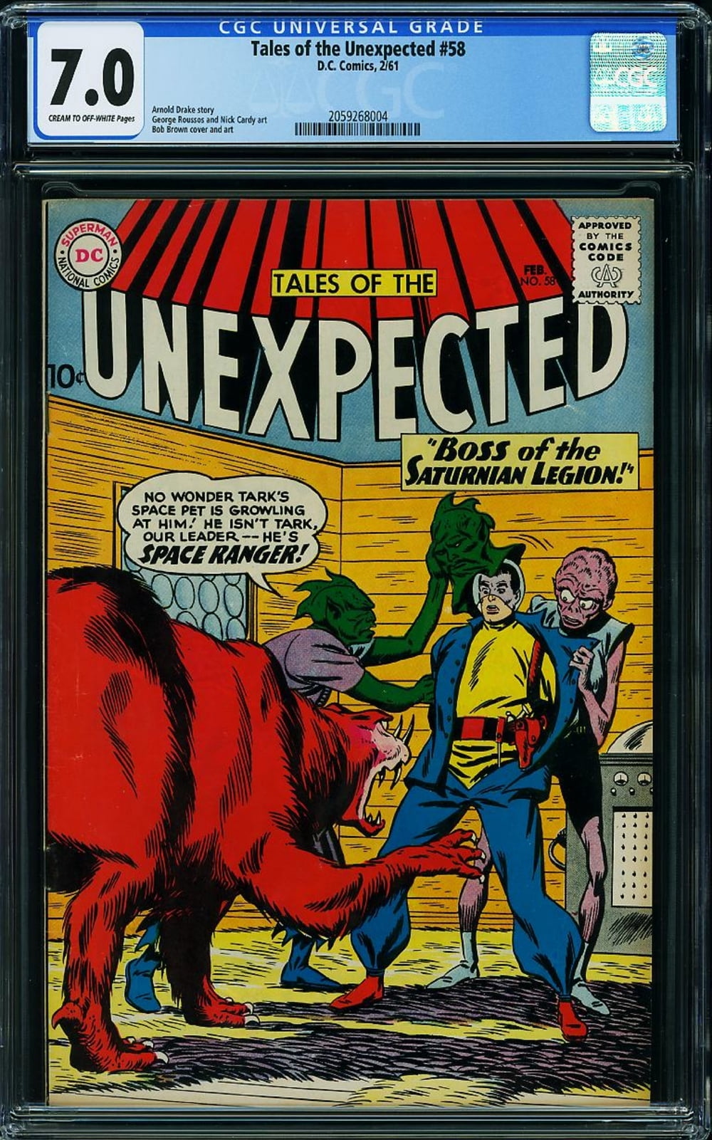 Cover of Tales of the Unexpected #58