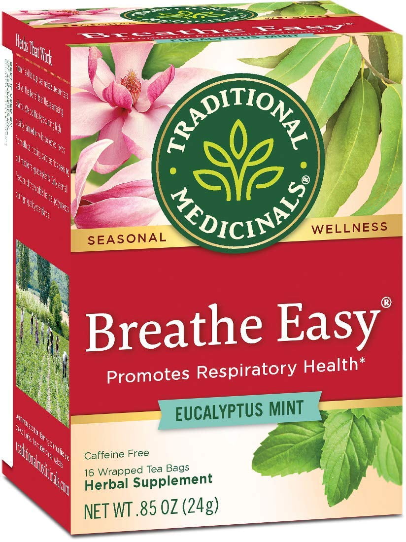 Traditional Medicinals Breathe Easy Herbal Tea - 16 Tea Bags