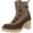 Brown, variant on DOLCE VITA Womens Brown Pull Tab Lug Sole Celida Round Toe Block Heel Lace-Up Leather Hiking Boots 8.5 M