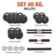 thumbnail image 2 of Set de Mancuernas Ajustables Altera 40 kg con Barra Recta y Discos Intercambiables, 2 of 8