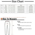 thumbnail image 3 of MuZeFu Wide Leg Jeans for Women Trendy Fashion Womens Casual Soild Color Elastic Ruffle Loose Pants Straight Wide Leg Trousers Pants, 3 of 6