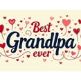 thumbnail image 4 of LUUFILx Best Grandpa Ever Backdrop Banner Grandfather Day Party Decorations Heart Design Background for Birthday Celebration Event Photography Props, 4 of 8