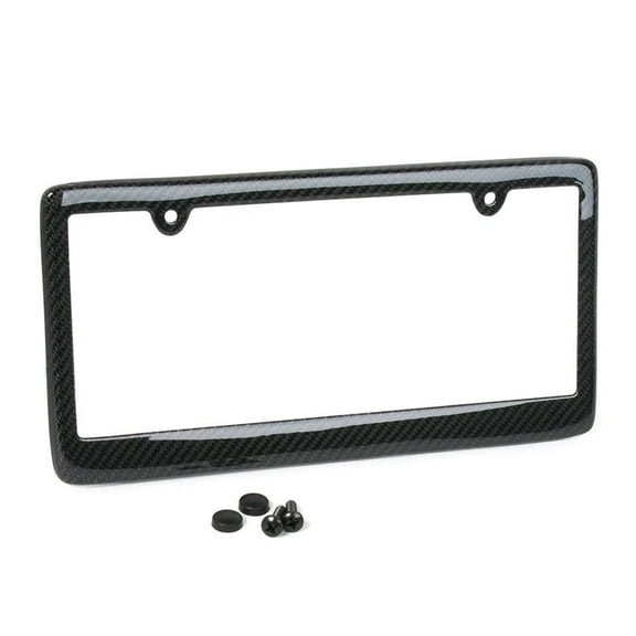 Carbon Fiber License Plate Frame - 100% Real Carbon Fiber 1 Pack