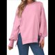 thumbnail image 2 of Sudaderas de Gran Tamaño para Mujer, Sudaderas con Capucha, Camisetas de Cuello Redondo, Conjuntos de Otoño, Ropa de Invierno Y2K para Adolescentes Rosa L, 2 of 7