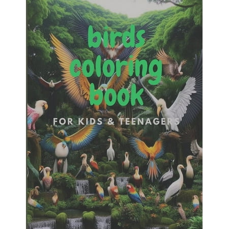 birds coloring book: for kids and teenagers (Paperback)
