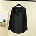 thumbnail image 4 of Hueook Women Cardigan Fashion Women's winter Casual Solid Color Loose Long Sleeves Cardigan Dark Gray XL, 4 of 7