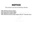 thumbnail image 2 of Transit Auto Rear Brake Drum Shoes Kit for Car Buick Electra LeSabre K8N-100058, 2 of 11