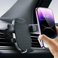 thumbnail image 7 of CxhicLuv 4.3×4.1×4.3 Inch Car Phone Mount, Vehicle Vent Clip Holder Secure, Adjustable, Easy Charging – Perfect for Navigation, Hands-Free Calls Daily Commuters, Tech Users, Black, 7 of 7