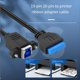 thumbnail image 5 of Cable de Extensión USB 3.0 Tipo B Hembra A USB 3.0 de 20 Pines con Conector IDC Macho, 5 Gbps, para Disco SSD, Cámara, Datos, 30 cm, 5 of 6