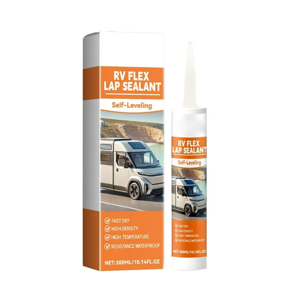 asddcavvf RV Caulking Sealant RV Roof Self Leveling Sealant 300ML