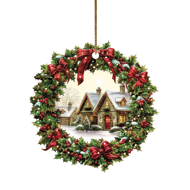Adorno Navideño Colgante De Acrílico, ¡Imprescindible Para Un Hogar Festivo!