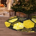 thumbnail image 5 of Defioc Geometric Pattern with Bee for Christmas Tree Skirt Snowman Xmas Tree Skirt Farmhouse Christmas Decorations Tree Mat for Holiday Party Decor-36", 5 of 6