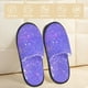 thumbnail image 2 of Fotbe Purple Glitter Pantuflas Peludas para Mujer con Estampado, Zapatillas de Peluche, Zapatos de Invierno para Casa, Uso Interior y Exterior-Large, 2 of 8