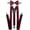 Burgundy, variant on Suspender With Matching Bow Tie Set | Elastic, Adjustable, Y-Back| for Men and Women