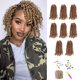 thumbnail image 1 of Miss Sula Passion Twist Hair-Pre-trenzado Passion Twists Trenzas de ganchillo pre-bucle hechas de cabello bohemio Extensiones de cabello trenzado sintético (6 pulgadas (paquete de 8) 27#), 1 of 5