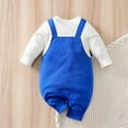 thumbnail image 4 of WIBACKER 0-31Months Newborn Baby Boy Onesie, Infant Long Sleeve Cotton Romper, Boys Bodysuit Fall Spring Outfits - Rocket, 4 of 11
