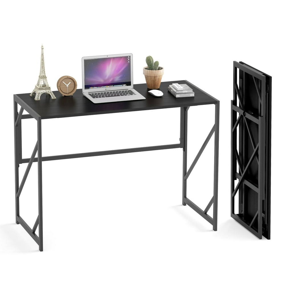 Jusmart Folding Desk Writing Computer Desk for Home Office, NoAssembly