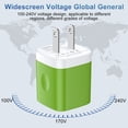thumbnail image 2 of USB Wall Charger Block, 3 Pack KIGPOZI Type C Charger with 6FT USB C Charging Cable Type C Cable Cord USB to Usb C Cable, USB Charging Block Android Charger USB Brick USB Plug Adapter[Green], 2 of 8