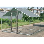 Chicken Coop Outlet Deluxe Large Metal 7x10 ft Chicken Coop Backyard Hen House Cage Run Outdoor Cage