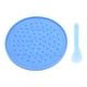 thumbnail image 4 of Alfombrilla de silicona para lamer para perros con ventosa inferior, diseño de Cancri azul, diámetro de 16,4 cm, altura regulable, comedero lento para mascotas, 4 of 14