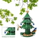 thumbnail image 5 of Comederos para pájaros de árbol de Navidad a prueba de lluvia para colgar al aire libre comedero para pájaros salvajes (1 pieza), 5 of 8