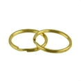 thumbnail image 4 of 10 Pieces Brass Round Key Split Ring Chain Brass Split Ring Brass Bag Clasp Loop Findings DIY 35mm, 4 of 8