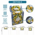 thumbnail image 6 of Summer Lemons Table Runner 90 Inches, Modern Yellow Fruit Flower Blue Ethnic Plaid Bed Runner Dresser Scarves Tabletop for Indoor Outdoor Parties/Ceremony/Banquet, 13" x 90", 6 of 9