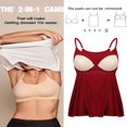 thumbnail image 2 of CHOK Camisoles à Soutien-Gorge Intégré pour Femmes, Bretelles Spaghetti Ajustables, Débardeur Sans Manches, Hauts d'Été, 2 of 6